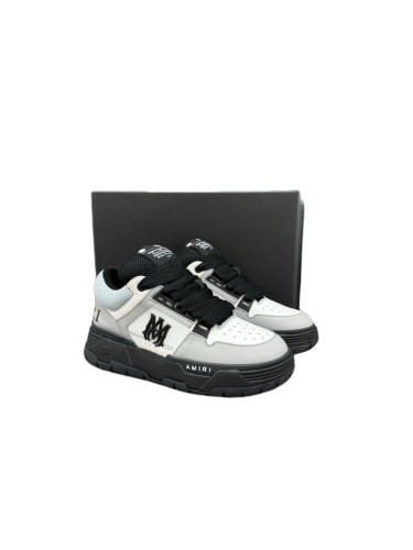 1:1 quality version Grey-Black Color Block Double M Chunky Bread Sneakers 28927016