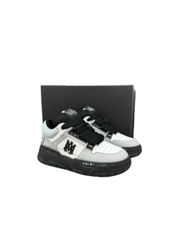 1:1 quality version Grey-Black Color Block Double M Chunky Bread Sneakers 28927016