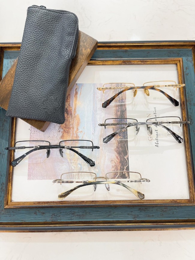1:1 quality version semi-wrapped rimmed glasses 4 colors