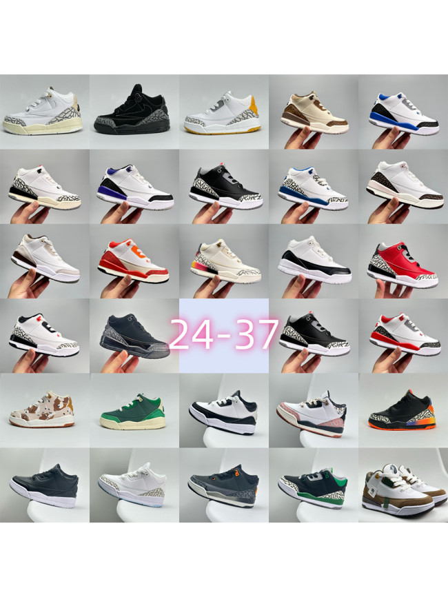 Generation 3 Retro Basketball Shoes for kids 29 colors