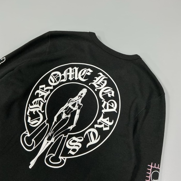 1:1 quality version Deadly Doll Co-branded Vine Graffiti Girl Print Waffle Knit Long Sleeve T-Shirt 2 colors 29093488