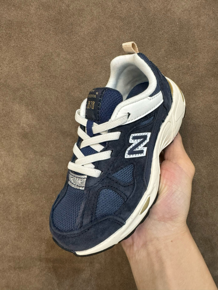 878 Elastic Lace Retro Dad Sneakers for Kids 6 colors 29011048