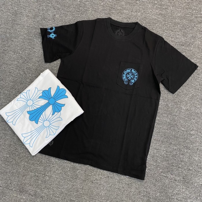 1:1 quality version Large Cross tee Blue 2 colors
