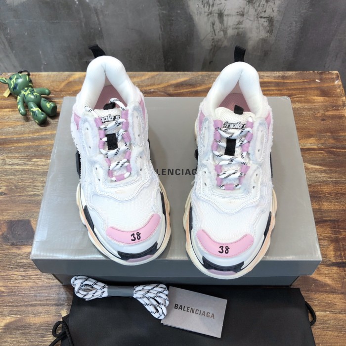 1:1 quality version 28310625 Triple S Poppy Shoes 3 colors