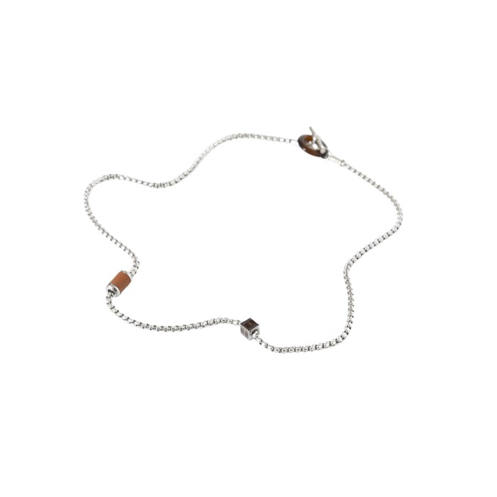 8181493 Buffalo Horn Metal Necklace
