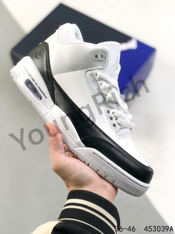 Generation 3 Black and White Colorblock Basketball Shoes