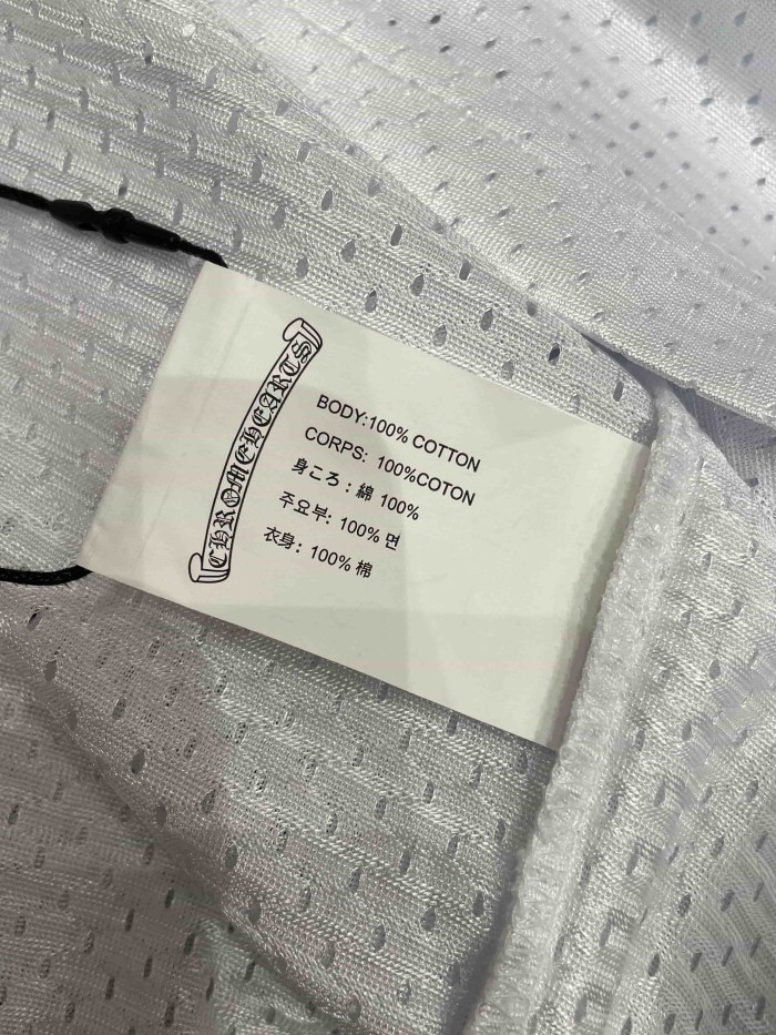 1:1 quality version Letter Print & Embroidery V-Neck Breathable Mesh Long Sleeve T-Shirt 28938238