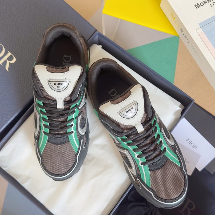 1:1 quality version Leather and mesh fabric patchwork reflective sneakers 35 colors 27736899