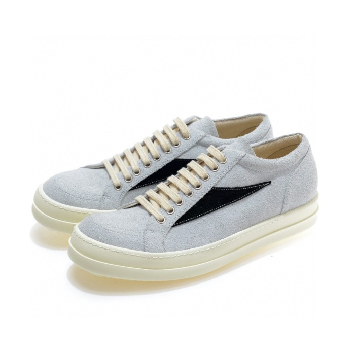 1:1 quality version Two tone diagonal triangle felt flat shoes 2 colors