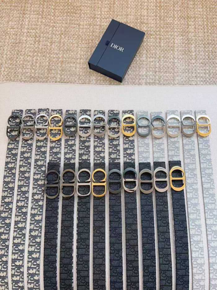 1:1 quality version Oblique Jacquard Double-Sided Smooth Buckle Belt 28689758