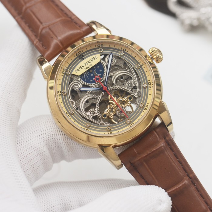 Mechanical Movement Calfskin Strap  Watch 7 colors【Dial diameter：42mm 】28764694