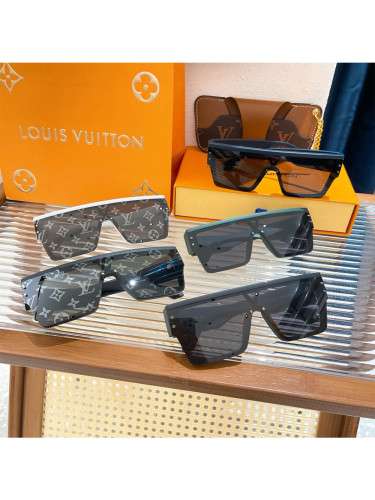 1:1 quality version Full Logo Printed One-piece Large Frame Glasses 5 colors