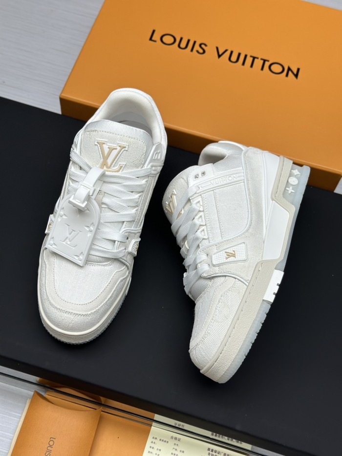 1:1 quality version 28342879 L Trainer White Denim Shoes