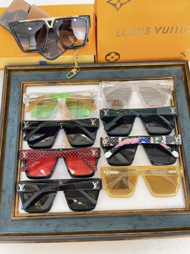 1:1 quality version Metal Flat Top Square Frame Glasses 9 colors