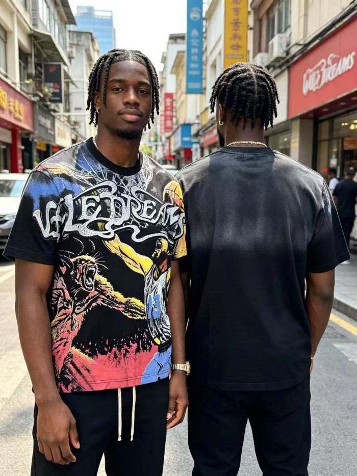 Basketball Beast Duel Print Washed Tee 29047373