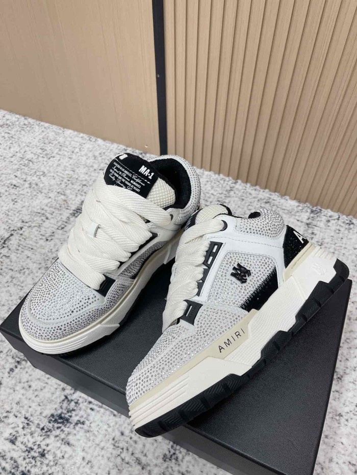 1:1 quality version Colorblocking full rhinestone low top thick bottom sneakers 8 colors 27632830
