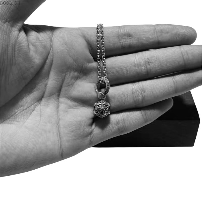 28203329 Six-character Cross Pendant Necklace