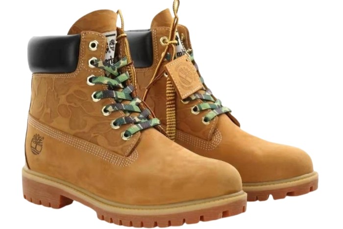 Camouflage Pattern High Top Work Boots