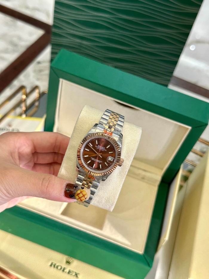 DATE JUST Series Mechanical Movement Watch with Coffee-Brown Dial【Dial diameter：30mm 】28770572