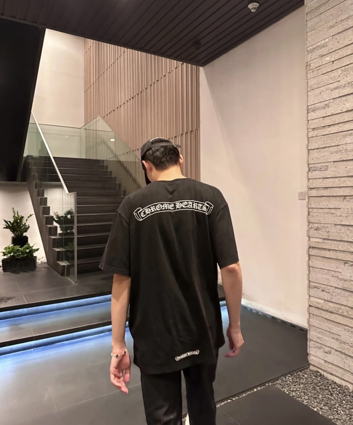 1:1 quality version Front and back classic scroll print Tee
