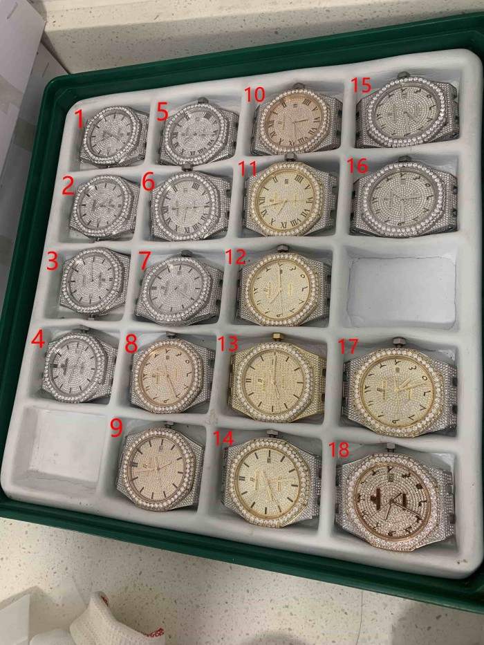 1:1 quality version Full Moissanite 15400 Mechanical Watch 21 colors【Dial diameter：41mm 】28773708