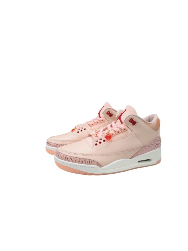 Valentine's Day Pink Red Mid-Top Retro Basketball Shoes 29033590