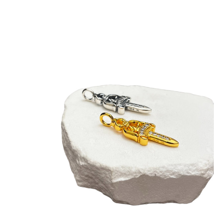 28203261 Diamond Sword Necklace 2 colors