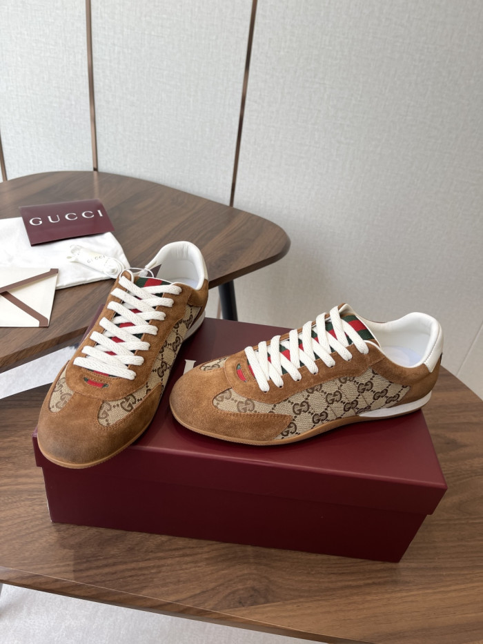 [plus-size shoes]1:1 quality version Leather Green Red Web Vintage Shoes 5 colors 28974025