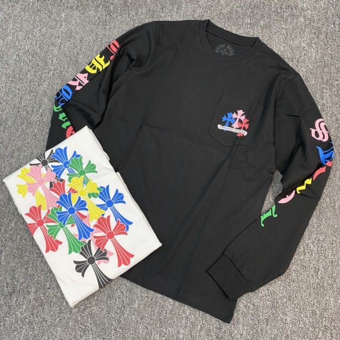 1:1 quality version Colorful Cross Long Sleeve 2 colors