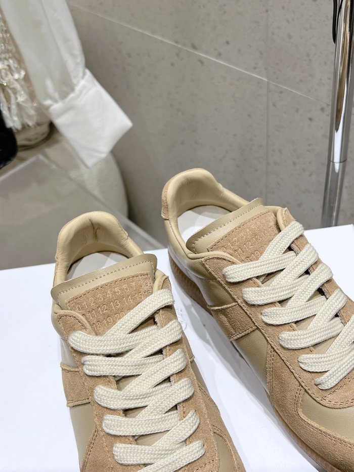 1:1 quality version M@ison 28294758 Leather Patchwork Derby Shoes 39 colors