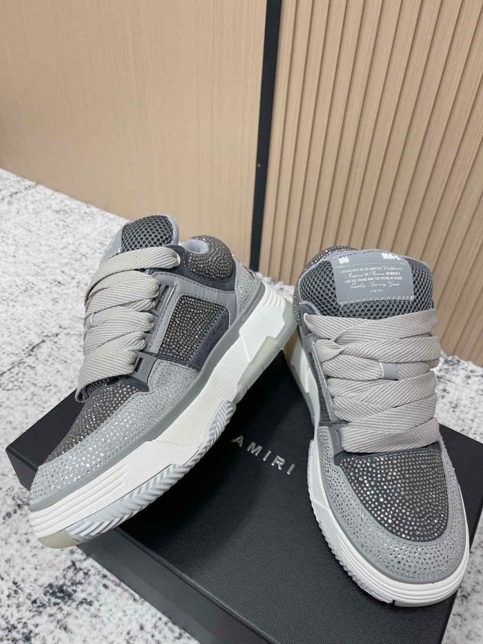 1:1 quality version Colorblocking full rhinestone low top thick bottom sneakers 8 colors 27632830