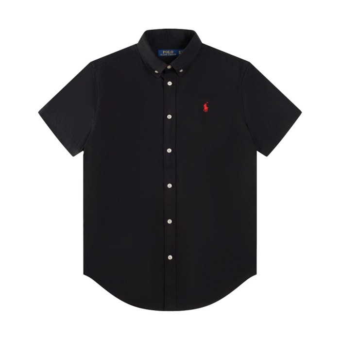 28270252 Silk Brocade Embroidered Logo lapel polo shirt 9 colors