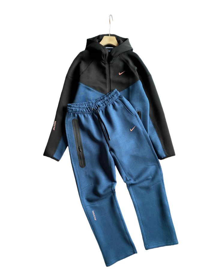FD8454 Color-Blocked Zipper Sports Hoodie & Pants Set 6 colors 28602588