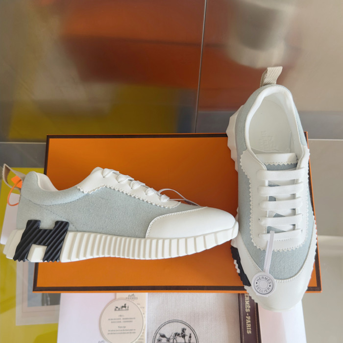 [plus-size shoes]Bouncing Couple Style Mixed Material Breathable Casual Sneakers 3 colors 29085233