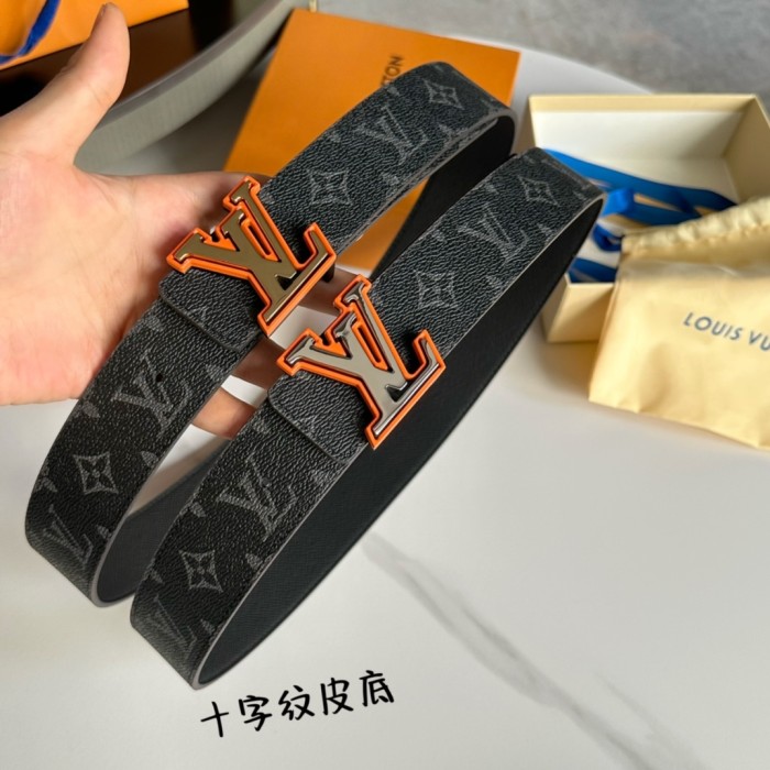 1:1 quality version 28197155 Two-Tone Monogrammed Buckle Belt 14 colors