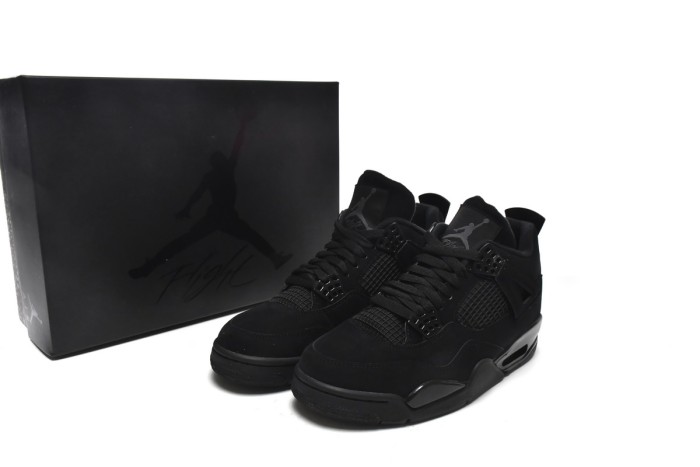 ［plus-size shoes]Air @j4 Retro Black Cat CU1110-010
