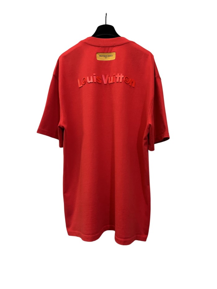 1:1 quality version Front and Back Logo Thick Pressure Adhesive Crew Neck Tee 3 colors 28903018