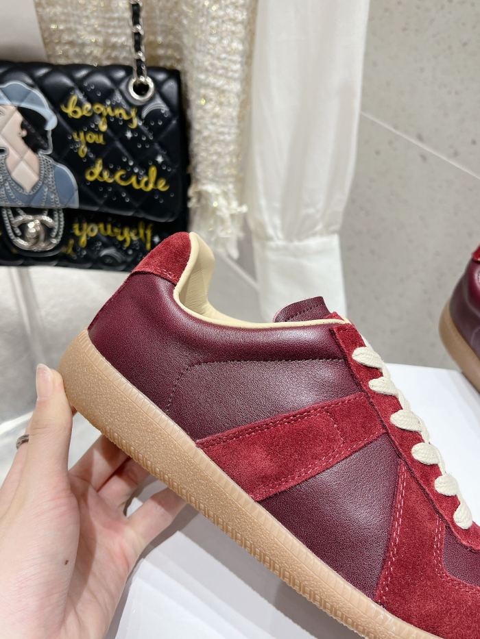1:1 quality version M@ison 28294758 Leather Patchwork Derby Shoes 39 colors