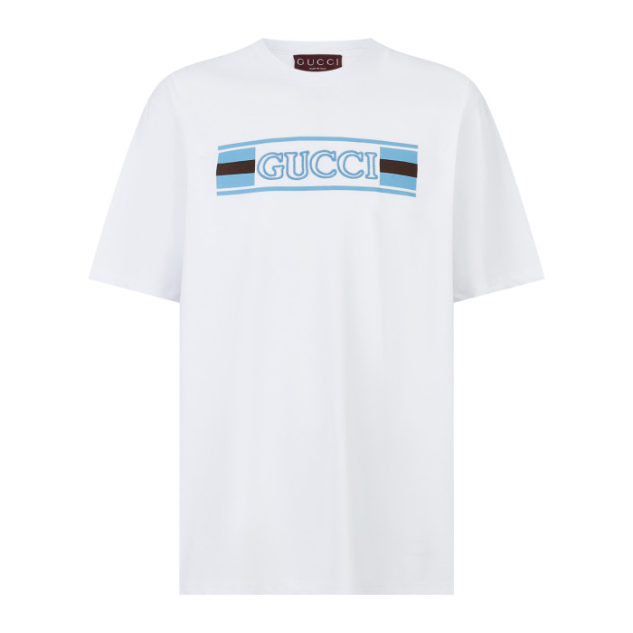 1:1 quality version 28329901 Letter Embroidery tee 2 colors