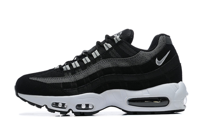 [plus-size shoes]Air Max 95 Black White Gradient Safari Print Running Shoes 29066651