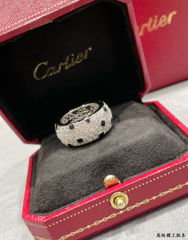 1:1 quality version C@rtier leopard spot ring