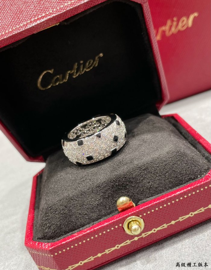 1:1 quality version C@rtier leopard spot ring