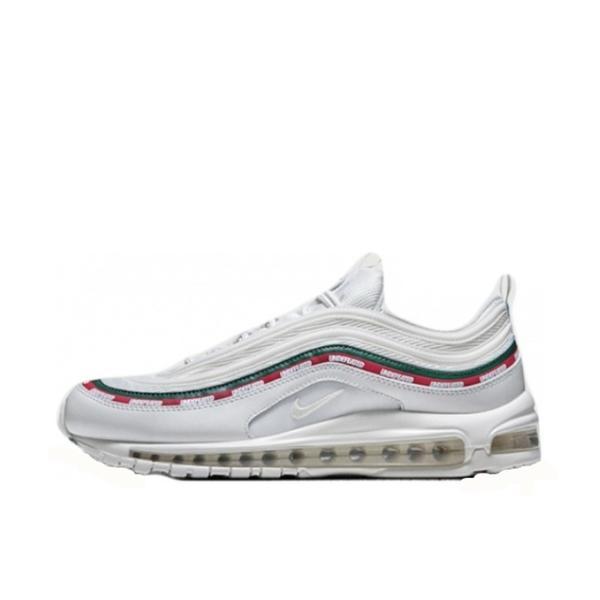 Air Max 97 White Red Green Undefeated Branded Tape Reflective Running Shoes 2 colors 29062783