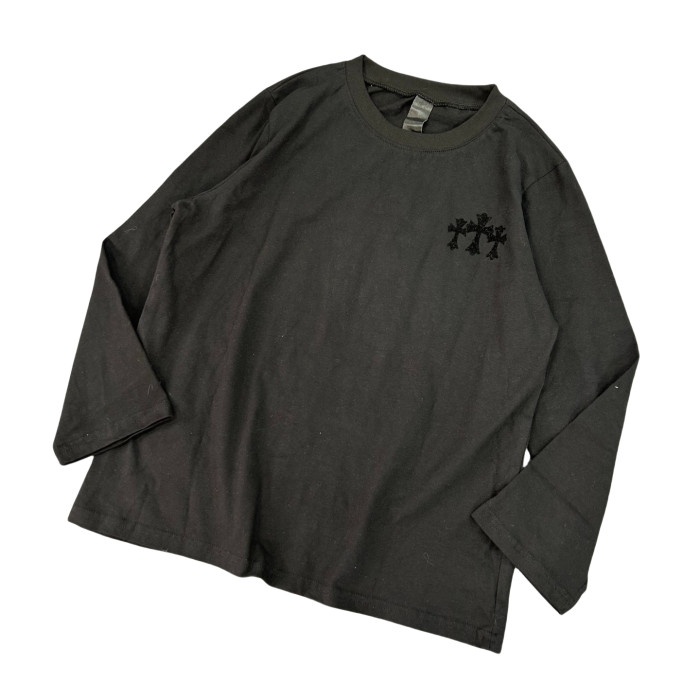 1:1 quality version 28114060 Flocked Long Sleeve T-Shirt  2 colors for girls