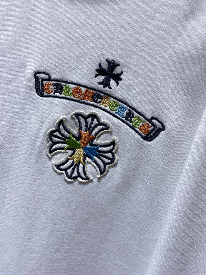 Colorful Alphabet Horseshoe Patch Embroidered Hoodie 2 colors