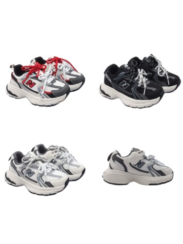 530 Cut-off  N  Double Lace Retro Running Sneakers for Kids 3 colors 29011081