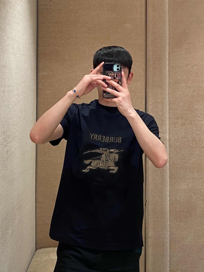 1:1 quality version  equestrian knight emblem embroidered T-shirt 2 colors 28966859