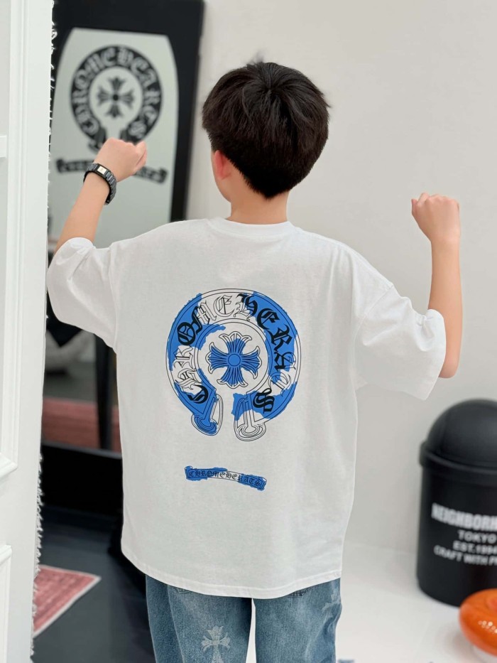 Inspired Back Gothic Cross Print T-Shirt 2 colors for Kids 29009016