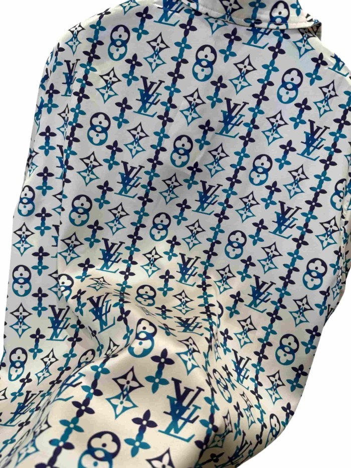 1:1 quality version Classic All-Over Print Mulberry Silk Shirt 28968068