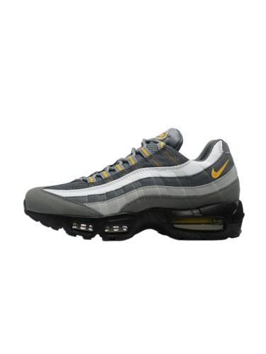 [plus-size shoes]Air Max 95 Grey White Yellow Gradient Mesh  Air Cushion Running Shoes 29044823